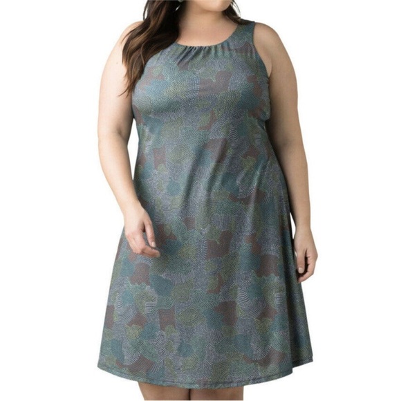 prAna Skypath Dress Women's Chalkboard Dotty Size 3x - Picture 13 of 13